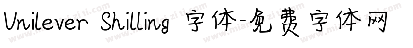 Unilever Shilling 字体字体转换